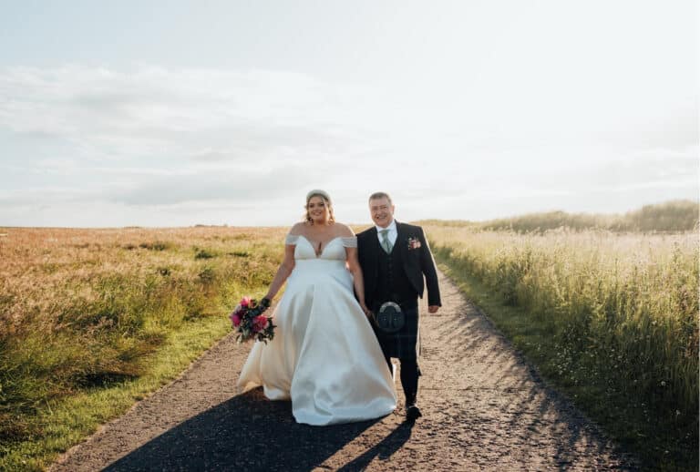 Bijoux Bride Krisell at her Kinkell Byre Wedding