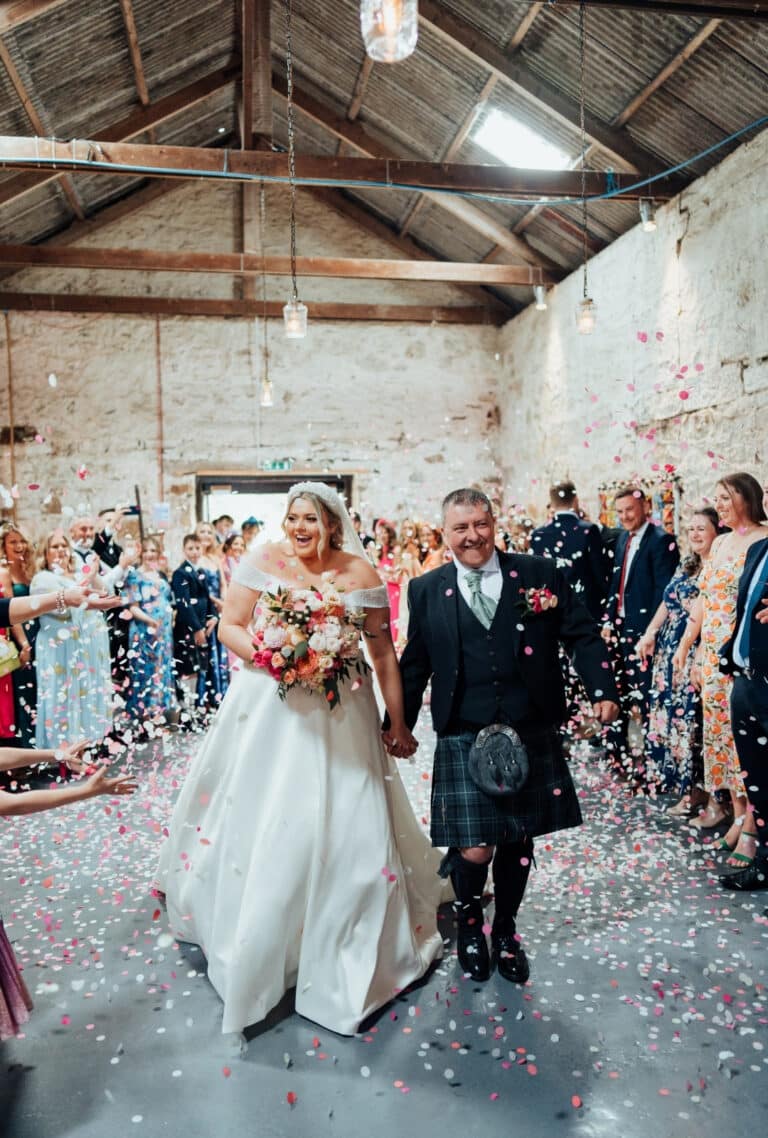 Bijoux Bride Krisell at her Kinkell Byre Wedding