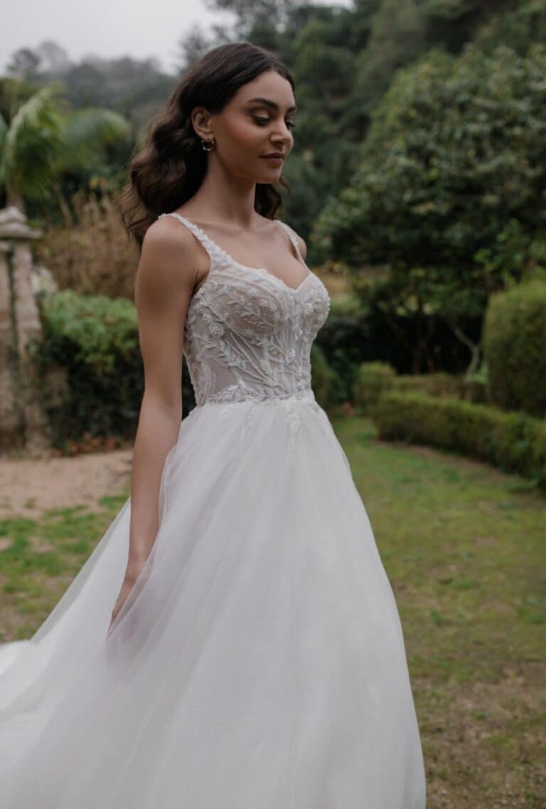 Allure Bridals Abella Colletion | Style E459 | Cassandra Side View