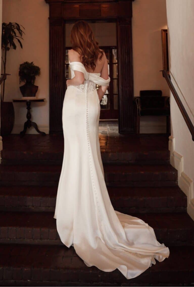 Essense Wedding Dress style D4303 available at Bijoux Bridal