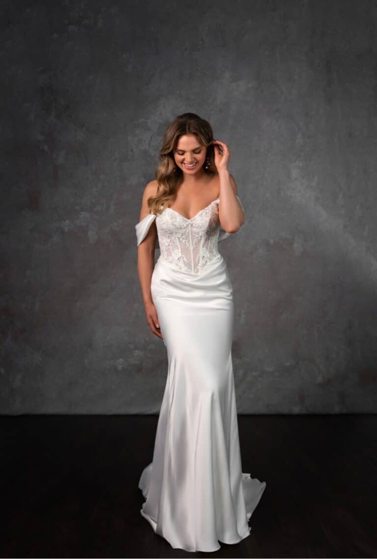 Essense Wedding Dress style D4303 available at Bijoux Bridal