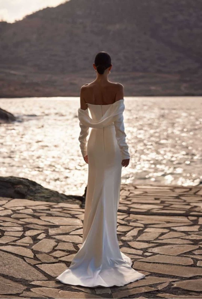 Back view of the Bellissima Bolero from Milla Nova, available at Bijoux Bridal